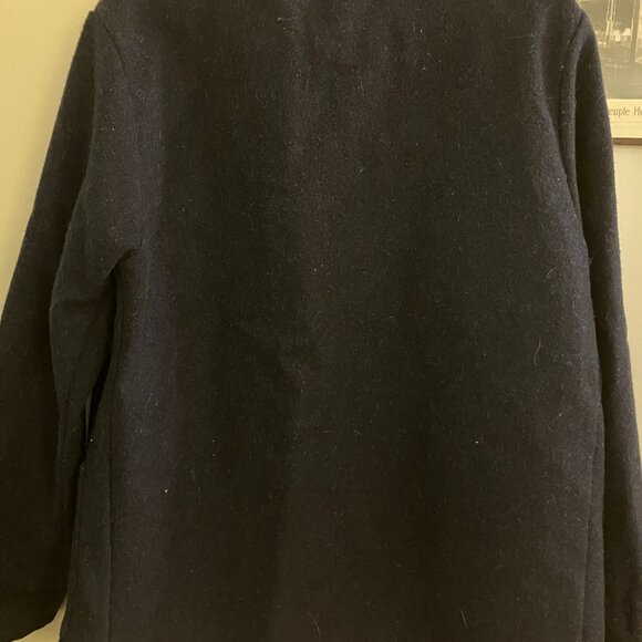 Le Laboureur Wool Field Coat in Navy - Picture 6 of 7